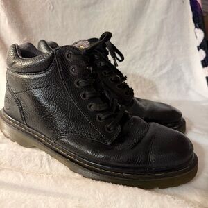 Dr. Martens Black Leather Men's Boots